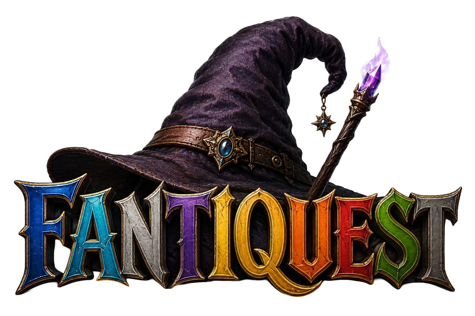 Fantastic fantasy wizard logo